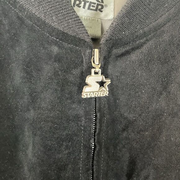 Vintage Oakland Raiders Suede Leather Jacket 80s 90s Varsity Medium Football - Picture 5 of 11